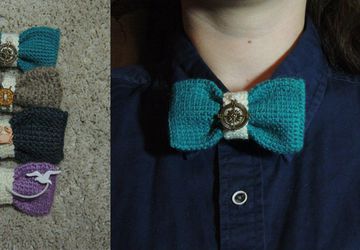 Вязаные галстуки-бабочки