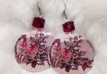 Серьги "Ретро-птички"