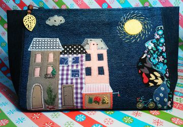 Косметичка в технике пэчворк