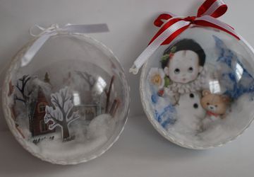 Новогодний шар 3д.