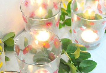 Цветочный декор для посуды