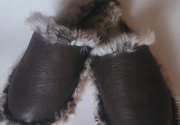 тапочки  39 размер из натуральной овчины