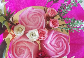 Букетик из мыла