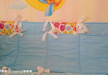 Бортики в детскую кроватку "Совы"
