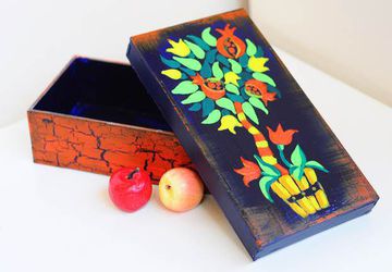 Декорируем деревянную шкатулку росписью
