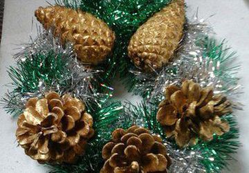 Маленький новогодний венок