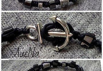 Браслет с якорем