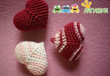 Мягкие сердечки по 100 рублей