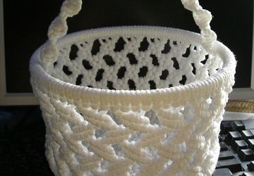 Корзинка макраме