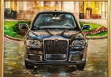 Картина маслом «Автомобиль AURUS»