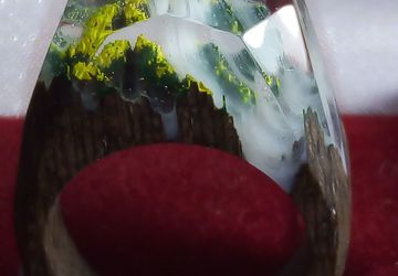 Деревянное кольцо №1