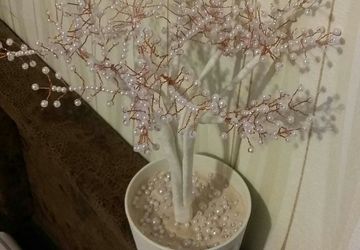 Дерево из бисера (жемчужное)