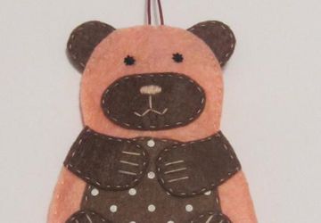 Фетровый брелок-ключница