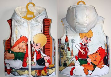 Безрукавка с капюшоном для мальчика