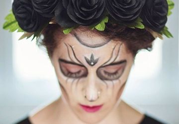 Красивый готический ободок на Хэллоуин