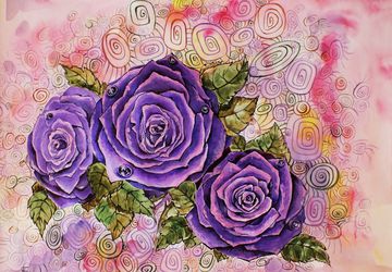 " Сиреневые розы "