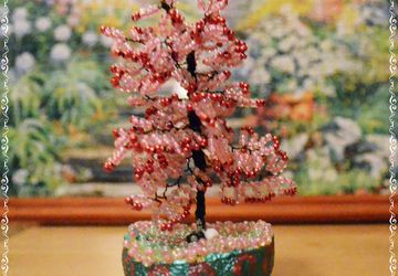 Дерево из бисера Сакура