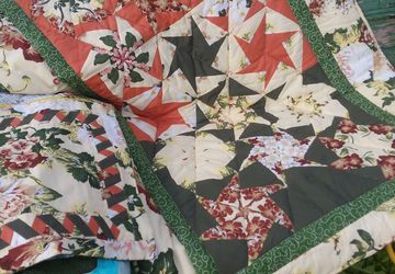 Детское лоскутное одеяло с декоративной наволочкой