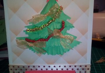 Новогодняя открытка ручной работы