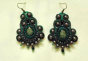 Сутажные серьги