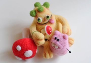 Мастер-класс для начинающих: сухое валяние игрушек из шерсти