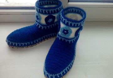 Сапожки на войлочной подошве