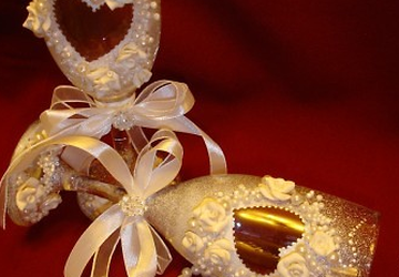 Свадебные бокалы своими руками