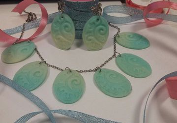 набор колье и серьги "Бирюза"