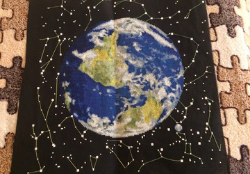 Картина крестом "Земля"