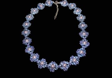 Ожерелье с жемчужинами сваровски