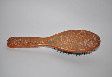 Расческа точечная роспись