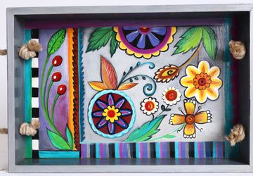 поднос деревянный