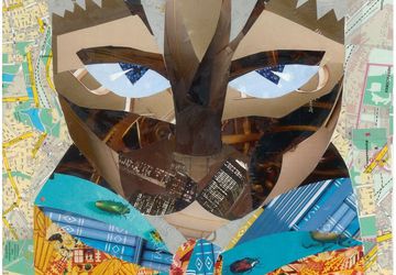 авторская открытка по коллажу