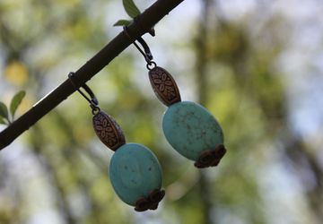 Серьги "Весеннее небо"