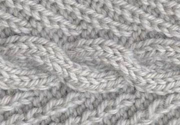 Косы спицами