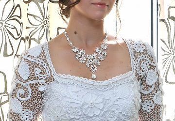 Свадебное платье крючком.