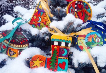 ёлочные игрушки деревянные