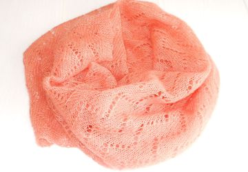 палантин КОРАЛОВЫЙ