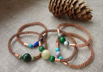 Плетение цепочки в технике viking knit