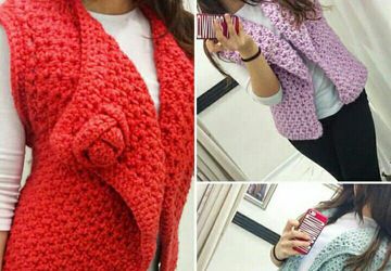 Вязаные жилетки