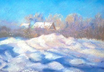 пастель Зима