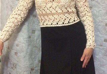 Комбинированное платье