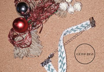 Тканный браслет "Зима"