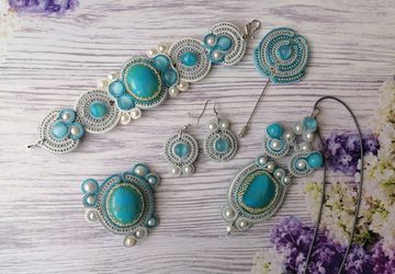 Сутажный комплект "Лед Байкала"