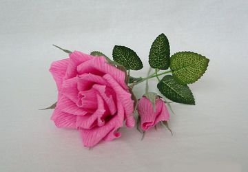 Как сделать розу из гофрированой бумаги своими руками. Пошаговая инструкция с фото