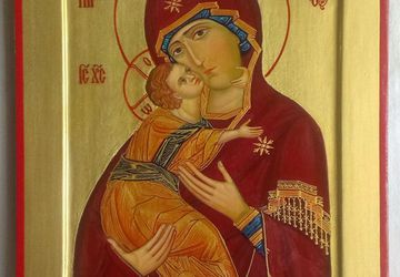 Владимирская икона Божией Матери. Аналой. Византийский извод.