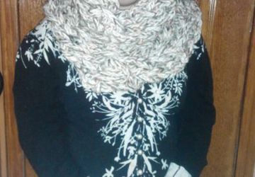 Стильный вязаный хомут