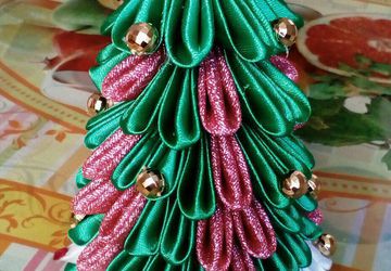 Ёлочка канзаши