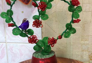 Сердце из бисера