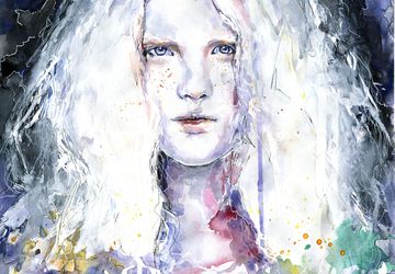 WATERCOLOR PAINTING Портрет акварелью